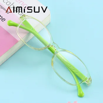 AIMISUV Anti Luz Azul Óculos Para Menina, Menino 2023 Computador Óculos Crianças Flexível Óptico de Óculos com Armações de Crianças UV400