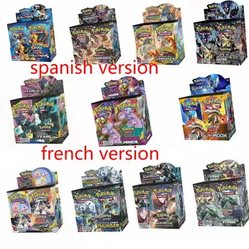 360/324Pcs Pokemon Cartões de Brinquedos espanhola, Trading Card Game Booster caixa de Espada, Escudo de Coleta de Espada, Escudo de Pokmon Cartão Para Crianças