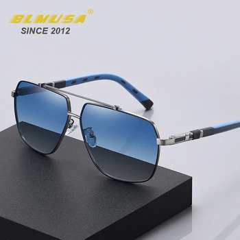 BLMUSA 2022 de Luxo, Óculos de sol Polarizados Homens Praça de Condução Automóvel Marca de Designer de Negócios de Óculos de Sol da Primavera Piloto Óculos de sol