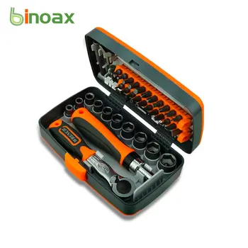 Binoax 38Pcs chave de Fenda Conjunto de Punho Catraca Chave de Soquete de Reparação de Combinação de Ferramentas Conjunto de Bits