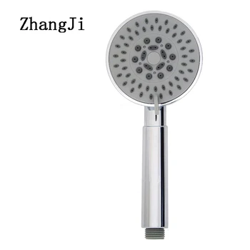 ZhangJi Cinco Fuction De Gel De Sílica, Furos De Cabeça De Chuveiro De Poupança De Água, Com O Chrome Chuveiro De Casa De Banho De Aspersão Bico De Duas Cores