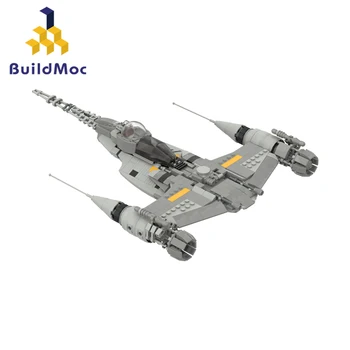 MOC Batalha Aeronave N-1 Lutador de Blocos de Construção do Kit Para Naboo Guerras Espaço de Avião Tijolos Modelo de Brinquedos Para Crianças, Presentes de Aniversário