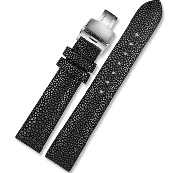 16mm faixa de Relógio de couro genuíno pulseira de moda verde coloer vermelho coloer preto coloer para as mulheres watchbands Borboleta