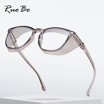 RUOBO Transparente Areia-prova de Anti-choque Bike Seguro Óculos Anti Luz Azul de Óculos Para Homens Mulheres Azul Bloqueando Proteger Óculos