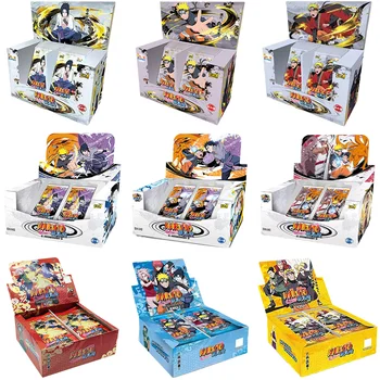KAYOU Cartão de Naruto, Sasuke Uchiha, Uzumaki, Kakashi Ninja TCG SSR Personagem de Anime Coleção Completa Cartão de Criança Brinquedo Jogo de Cartão Presente