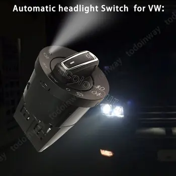 Auto Interruptor do Farol de Neblina Sensor de Luz Botão Sem Fiação Adaptador para Volkswagen Golf Mk4 Ajuste Passat B5 Polo Bora Golf MK4