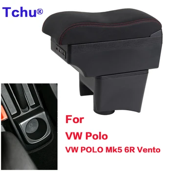 A VW Polo Braço de Caixa Para VW POLO Mk5 6R Vento Carro Braço de Caixa do Interior do Carro Retrofit USB Cinzeiro 2012-2018
