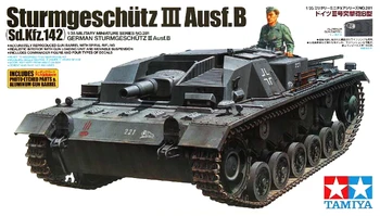 Tamiya 35281 1/35 Kit Modelo Militar alemão Sturmgeschütz III Ausf.B StuG Tanque