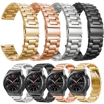 Banda de Aço inoxidável para Samsung Galaxy Watch 46mm S3 S2 22mm SM-R800NZSAXAR 20mm Amazfit BIP Correia Galxy Assistir 42mm Pulseira