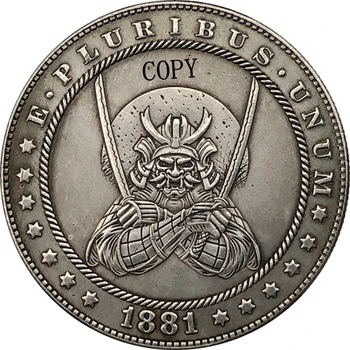 Hobo Níquel 1881-CC EUA Morgan MOEDA de Dólar Tipo CÓPIA 177