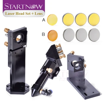 Startnow Laser de CO2 Conjunto de Cabeça com Escurecimento Alvo de Diâmetro.20 FL 50.8 & 101,6 mm D25/Espelho Integrativa Titular Para a Máquina de Corte a Laser