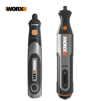 A Worx 4V/8V Ferramenta rotativa WX106/WX750 Mini Furadeira sem fio Mini Gravura de Moagem Máquina de Polimento de Velocidade Variável Carregador USB +ACC