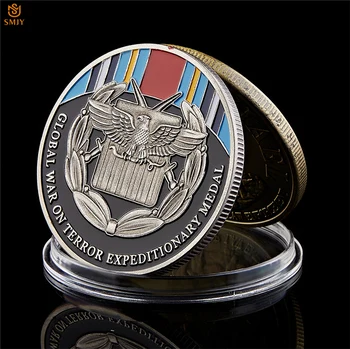 Guerra Global Contra O Terror Expedicionária Medalha Militar De Prata De Metal Militar Desafio Cópia Coleção De Moedas