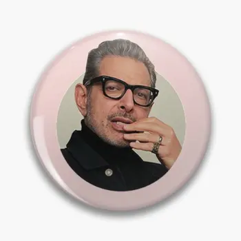 Jeff Goldblum Macio Botão Pin Engraçado Broche Amante De Mulheres Emblema Bonito Dos Desenhos Animados Criativo De Metal, Jóia Da Forma De Colar De Presente Pin De Lapela