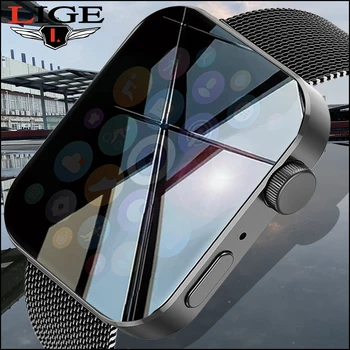 LIGE IP67 Impermeável Inteligente Homens do Relógio Monitor de frequência Cardíaca Esportes Fitness Bluetooth chamada Música de Controlo Inteligente Relógio Mulheres Smartwatch