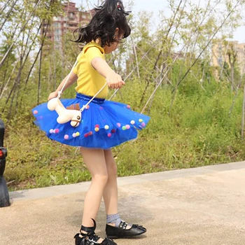 2022 Nova Chegada Mulity Colorido Infantil Tule Saia Tutu Pom Princesa Mini Vestido De Roupa Das Crianças Pettiskirt Roupas De Menina