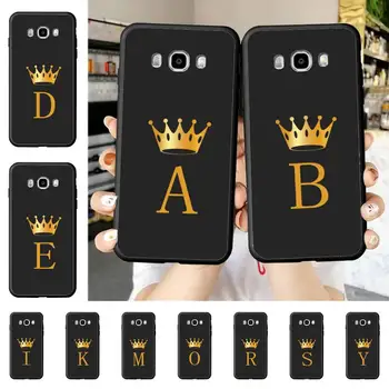 Yinuoda Engraçado Coroa de Ouro da rainha Letra Telefone Case para Samsung J4 mais J2prime J5 J6 além de 2016 J7 8 núcleo de 2017