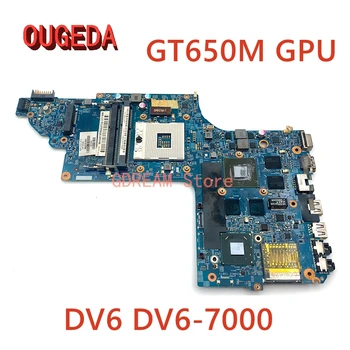 OUGEDA 48.4ST06.021 682172-001 682175-501 682174-001 PC placa-Mãe Para o HP pavilion DV6 DV6-7000 HM77 GT650M GPU completo testado