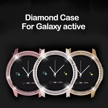 Para Samsung galaxy watch ativo 1 2 40mm 44mm caso Galaxy Watch ativo Protetor de pára-choque HD de cobertura Total da Tela de Protecção de caso