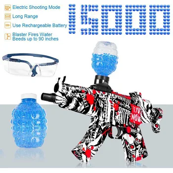 MP5 Elétrica Gel Blaster Arma Arma de Brinquedo de Água Bola arma Automática com 15000 Hidrogel Exterior Jogo de Tiro de Armas Para o Presente das Crianças