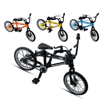 1 Mini Pc Dedo de Bicicletas Brinquedos Liga em Miniatura MTB Bicicleta Modelo DIY Criativo Simulação de Bicicleta de Montanha Crianças Educacionais Presentes