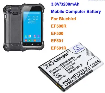 Cameron Sino 3200mAh Scanner de código de Barras, Móvel, o Computador Portátil Bateria BAT-EF500_S para Bluebird EF500R, EF500, EF501, EF501R