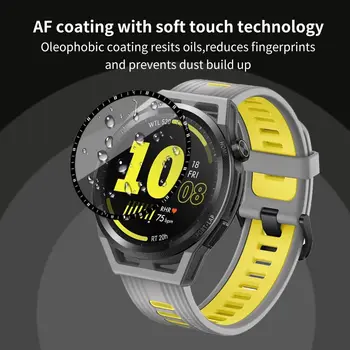 2PC Completo Película Protetora Para a Huawei GT Corredor Smart Watch Protetor de Tela do Filme de Limpar TPU Macio Ultra-fina Capa 3D Macia e Flexível