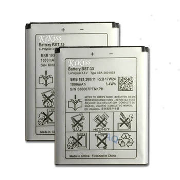BST-33 BST 33 Substituição de Bateria para Sony Ericsson K800 eu SATIO U1 W880I K810I W100I T700 T715