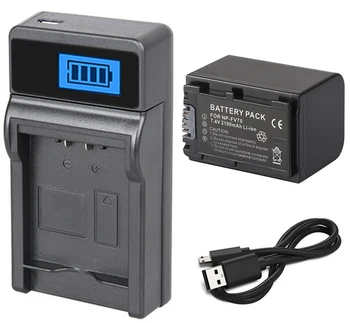 Bateria + LCD USB Carregador para Sony NP-FV30, NP-FV50 NP-FV50A, NP-FV70 NP-FV70A, NP-FV100, NP-FV100A InfoLithium Série V
