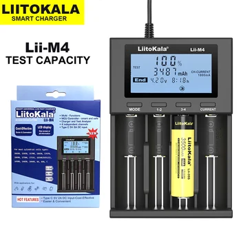 Liitokala Lii-M4 Lii-500 Lii-500S Lii-S8 Lii-600 LCD de 3.7 V 18650 BATERIA 18350 18500 21700 14500 26650 AA NiMH de Lítio-Carregador de Bateria