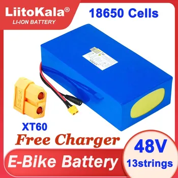 Liitokala 48V 32ah 1500W elétrico da bateria da bicicleta de 48V 20ah 24ah 18ah 15ah 18650 baterias de lítio para 54.6v750W 1000W ebike motor