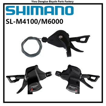 Shimano Deore M6000 Lado Direito Ou Esquerdo Shifter 2/3s de 10 velocidades para MTB Mudança Alavancas M4100 Direito shifter 10s Acessórios de Moto