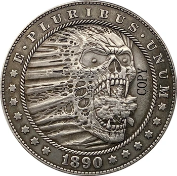 Hobo Níquel 1890-CC EUA Morgan MOEDA de Dólar Tipo CÓPIA 176