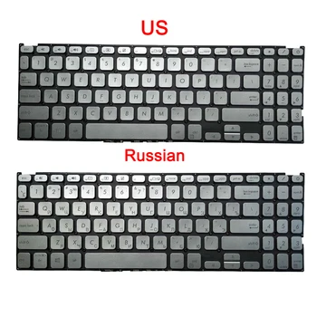 Laptop russa RU/EUA Teclado para ASUS vivobook X512 X512FA X512DA X512UA X512UB F512DA F512DA-WH31 F512FA-AB34 F512UA Prata