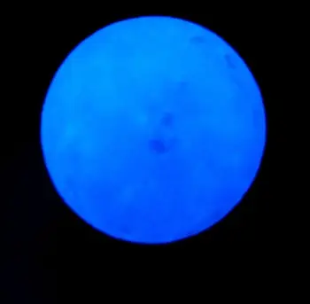 Natural Luminoso Pedra de Calcita Azul que brilha no Escuro Bola Esfera Luminosa Bola de Cristal P/ Base Redonda de Pedra de Bola Decoração de Casa
