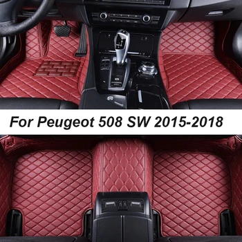 Carro Tapetes Peugeot 508 SW 2014-2018 DropShipping Centro de Auto de Interiores, Acessórios de Couro, Carpetes, Tapetes, Almofadas do Pé
