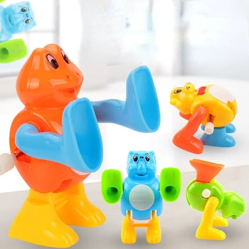 1Pcs Animal Bonito um Relógio de Brinquedos Virar o Vento Até Cambalhota Brinquedos Vento Spin Brinquedos para Crianças Vintage Mecânica de Brinquedos Educativos