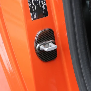 2Pcs de aço inoxidável porta de bloqueio da tampa decorativa anti-ferrugem acessórios de proteção Para a Mercedes Smart 450 451 Fortwo 453 Forfour