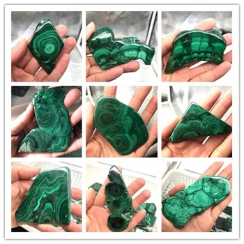 Natural De Cristal Verde De Malaquita Mineral Pedra Bruta Amostra De Decoração De Cristal De Energia Presente