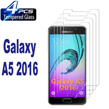 2/4Pcs de Vidro Temperado Para Samsung Galaxy A5 2016 Protetor de Tela de Vidro