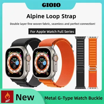 Alpine loop de banda para a Apple pulseira de 49mm 44mm 40mm, 45mm 41mm 42mm 38 40 44 45 mm pulseira iWatch Ultra series 7 6 5 3 se 8