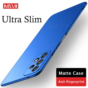 Capa Para Samsung A52 Casos de Telefone de MSVII Ultra Slim Fosco Coque Para Samsung Galaxy A53 A52S A50 A51 A50S Capa Matte Rígido