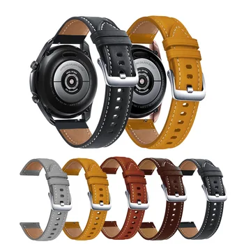 Pulseira para Samsung Assista 4 40mm 44mm 20mm Correia de Relógio para Samsung Galaxy Watch 4 Clássico 42mm 46 Couro Watch4 Bandas