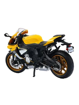 1/12 Yamaha YZF R1 Modelo da Moto Liga de Zinco Fundido Brinquedo Motocicleta Modelo de Carro de Som, Luz, Puxe para Trás a Moto de Veículo Para Crianças