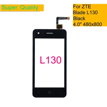 10Pcs/Lot Para ZTE Blade L130 Digitador da Tela de Toque Frontal de Vidro Exterior Sensor de L130 Painel de Toque LCD Lente de Vidro de Substituição