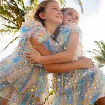 Crianças Princesa Roupa Casual Desgaste de Verão Vestido de Festa Noite Meninas Vestidos de Tutu Elegante Crianças Festa de Fantasias para Meninas 2023