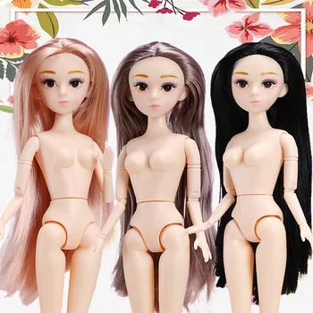 Novo 30cm Boneca Bonito Meninas de Boneca 3D Olhos de Boneca Princesa Modelo BJD Boneca de Plástico DIY Boneca Brinquedo para Meninas Crianças