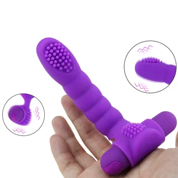 Masturbador feminino Recarregável de Dedo de Luva Vibrador Ponto G Massagem do Clitóris Estimular a Flertar Brinquedos Sexuais para Mulheres Sexy Brinquedo