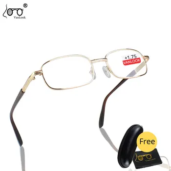 Óculos De Leitura Para Homens Mulheres Lente De Vidro Liga De Espetáculo Quadro 0.75 1.25 1.50 1.75 2.75 3.75 4.50 5.50 6.00
