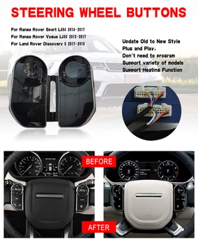 Para o Range Rover Sport L494 L405 Carro Volante, Botões de Toque 2013-2017 OEM Teclas no Estilo auto-rádio Dois Lado a Chave Para a Descoberta de 5